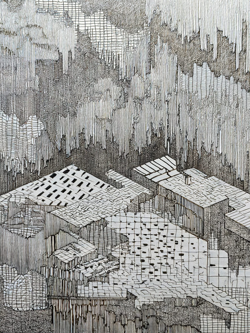 Чембержі Д. Лінія присутності 2022р.мішана техніка 1 1