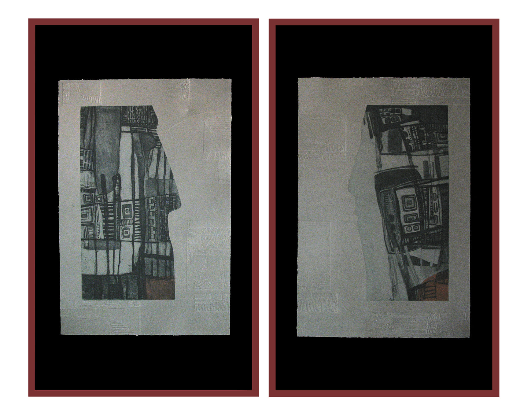 Ганна Миронова Погляд папір офорт тиснення 79х47 см. 79х47 см. 1